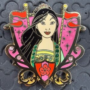 Disney parks Princess Jeweled Crest Collection Milan bejeweled trading pin HTF
